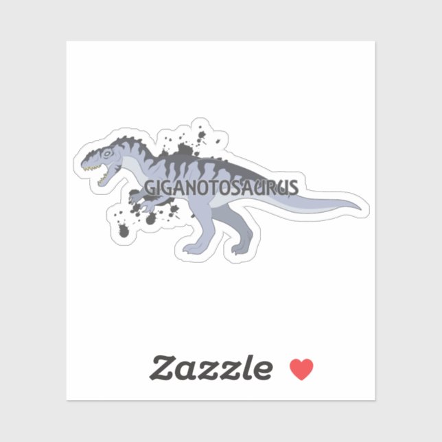 Sticker Giganotosaurus (Feuille)