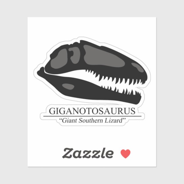Sticker Giganotosaurus (Feuille)