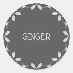 Sticker Ginger Spice Jar Étiquettes