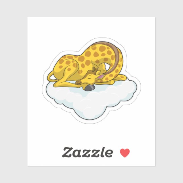 Sticker Giraffe (Feuille)