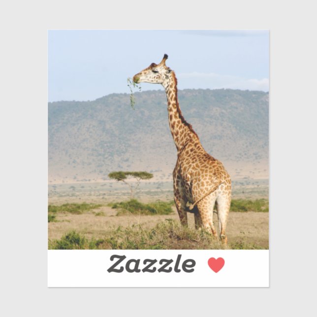 Sticker Giraffe Afrique (Feuille)
