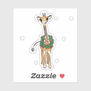 Sticker Giraffe de vacances