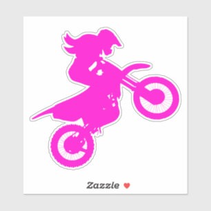 Sticker Girl Dirt Bike