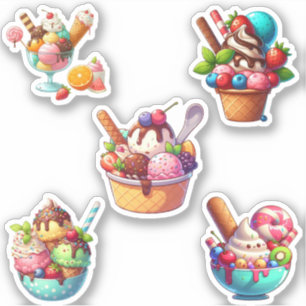 Sticker glace assortie