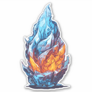 Sticker Glace brûlante