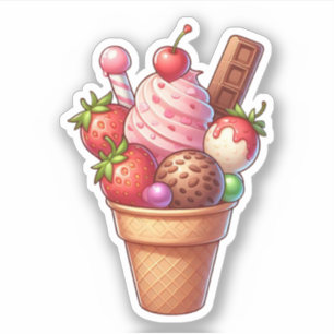 Sticker glace délicieuse