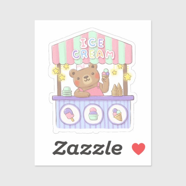 Sticker Glacier de Teddy (Feuille)