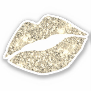 Sticker Glam Aesthétique Girly Gold Parties scintillant lè