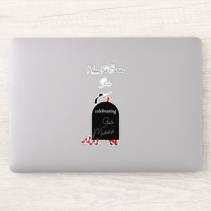 Sticker Glam Fashionista Joyeux Fab Anniversaire