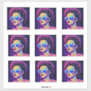 Sticker Glamour Neon Galaxy