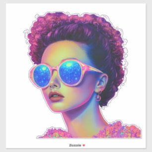 Sticker Glamour Neon Galaxy