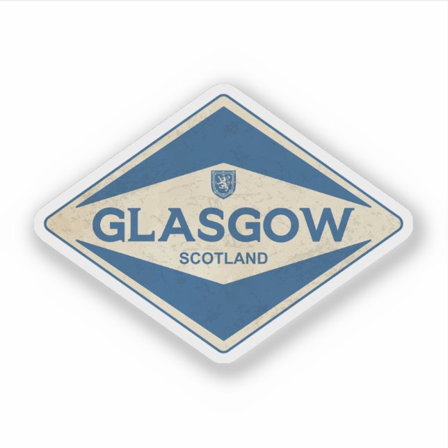 Sticker Glasgow Scotland Vintage (Devant)