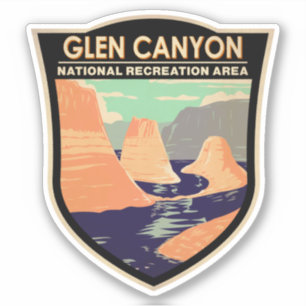 Sticker Glen Canyon Réflexion Canyon Vintage