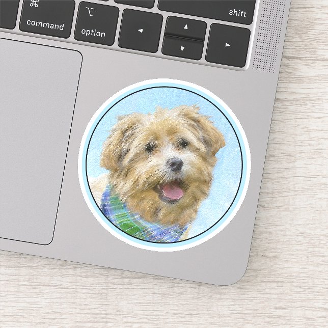 Sticker Glen of Imaal Terrier Peinture - Art original Chie (Détail)