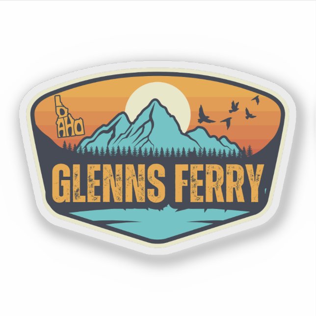 Sticker Glenns Ferry, Idaho (Devant)