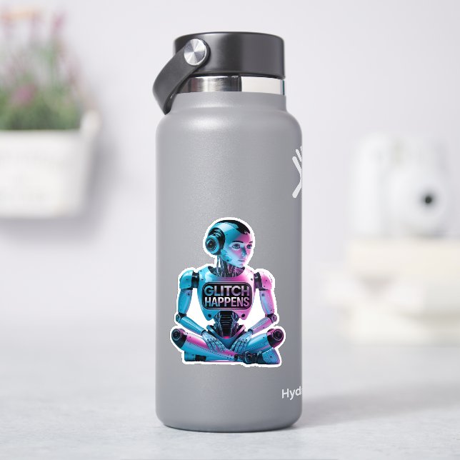 Sticker ❤️ GLITCH SE PASSE ! Amusant Ai Chatbot Mèmes de c (HydroFlask)