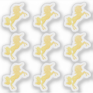 Sticker Glittery Sparkle Unicorn - Magique Sparkle Party