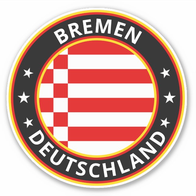 Sticker Global Traveler - Bremen, Deutschland (Modifier) B (Devant)