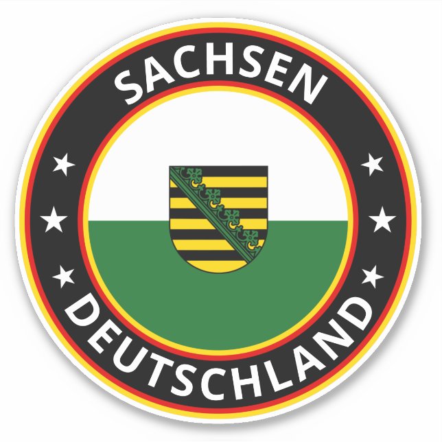 Sticker Global Traveler - Sachsen, Deutschland (Modifier) (Devant)
