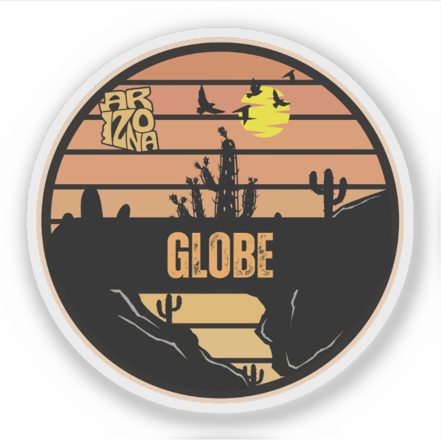 Sticker Globe, Arizona (Devant)