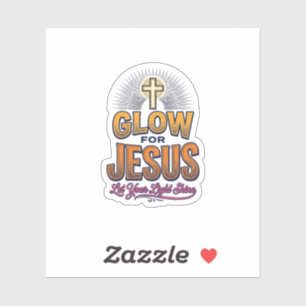 Sticker Glorifiez Jésus Laissez Votre Lumière Briller Chri