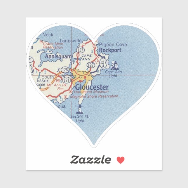 Sticker Gloucester MA (Feuille)