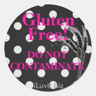 Sticker GLUTEN GRATUIT pour la maladie coeliaque