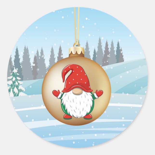 sticker gnome de Noël (Devant)