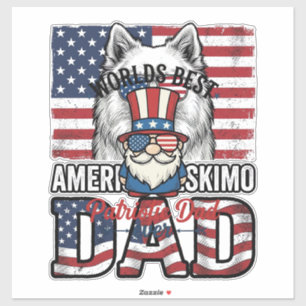 Sticker Gnome de papa patriotique conception de t-shirt ve