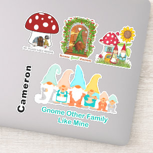 Sticker Gnome Mushroom Home Family Collection Ajouter un n