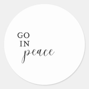 Sticker "Go In Peace"