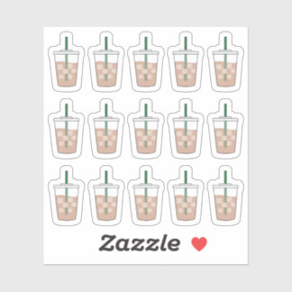 Sticker Gobelets Doodle Café Glacé Planificateur Bujo Amou