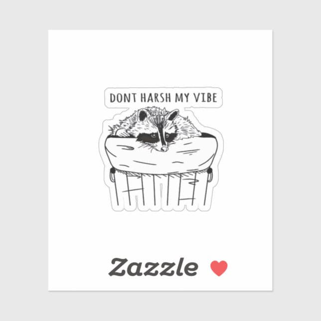 Sticker Goblincore Ne Casse Pas Mon Vibe Classique (Feuille)