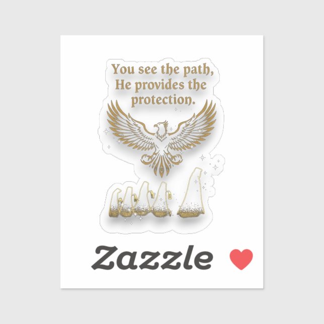 Sticker God protection (Feuille)