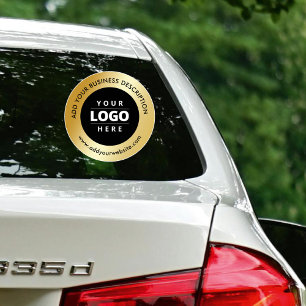Sticker Gold Black Business Logo Site Web Voiture Fenêtre