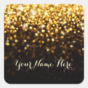 Sticker Gold Black Hollywood Glitz Glam Place