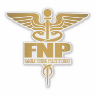 Sticker Gold Caduceus (FNP)