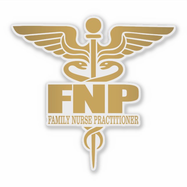 Sticker Gold Caduceus (FNP) (Devant)