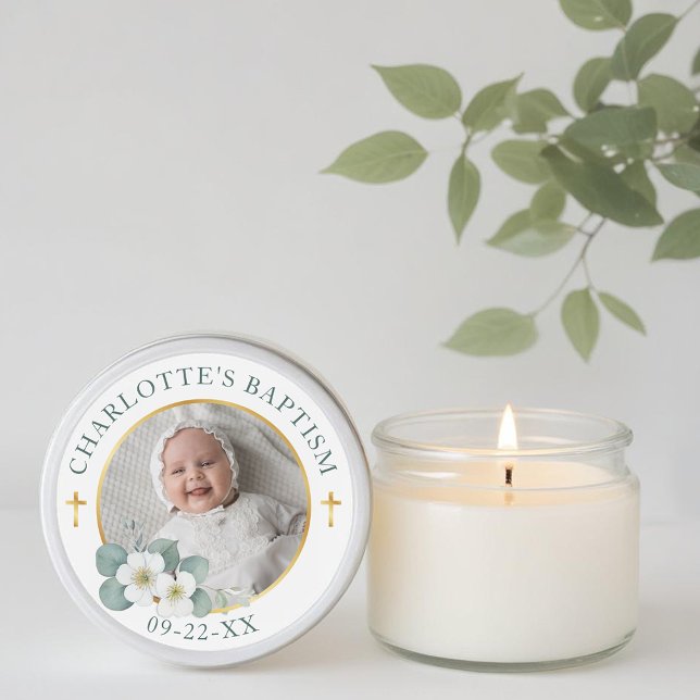 Sticker Gold Cross Baptism Favoriser | Religion él (Baptism Favor Sticker)