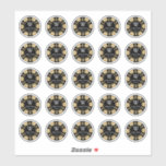 Sticker Gold Parties scintillant Poker Chip Casino Mariage<br><div class="desc">Célébrez en style avec ces stickers de mariage de puces de poker élégants et très tendance. Chaque autocollant est de 3cm lorsqu'il est acheté sur la feuille de 20.3cm x 20.3cm et il y a 25 autocollants par feuille. Le design est facile à personnaliser avec votre libellé d'événement spécial et...</div>