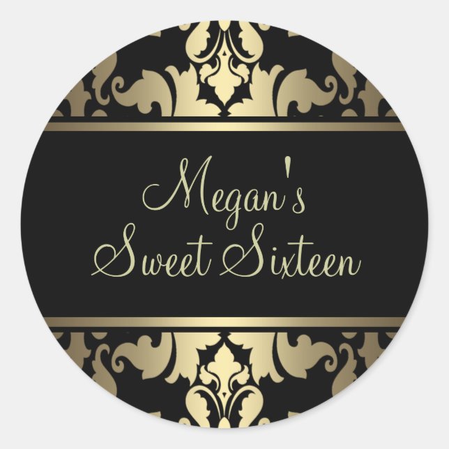 Sticker Gold Royal Damask (Devant)