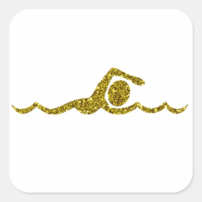 Sticker Gold Schwimmen (Devant)
