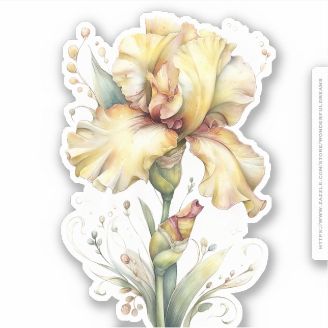 Sticker Golden Honey Fairy World – 04 Carrying Flowers (Devant)