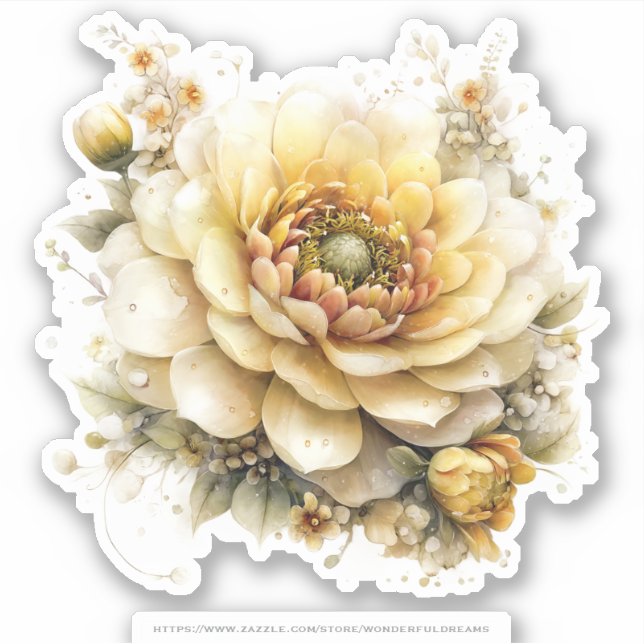 Sticker Golden Honey Fairy World – 04 Carrying Flowers Sti (Devant)