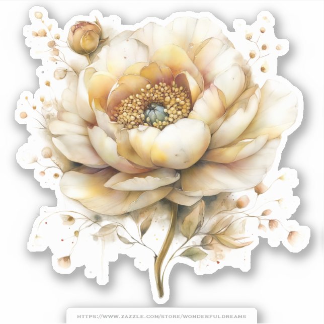 Sticker Golden Honey Fairy World – 04 Carrying Flowers Sti (Devant)