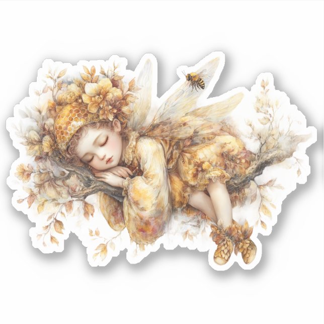 Sticker Golden Honey Fairy World - 2a The sleeping fairies (Devant)