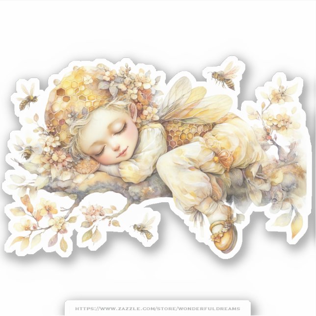 Sticker Golden Honey Fairy World - 2a The sleeping fairies (Devant)