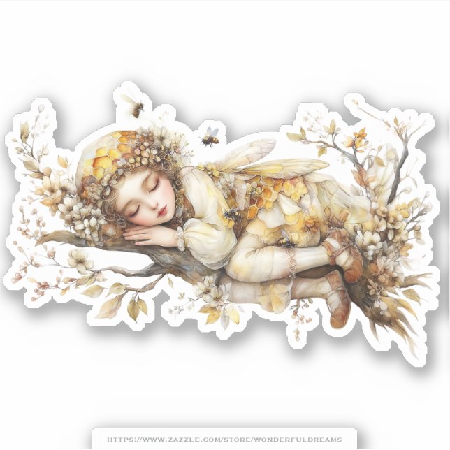 Sticker Golden Honey Fairy World - 2a The sleeping fairies (Devant)