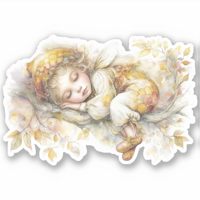 Sticker Golden Honey Fairy World - 2a The sleeping fairies (Devant)