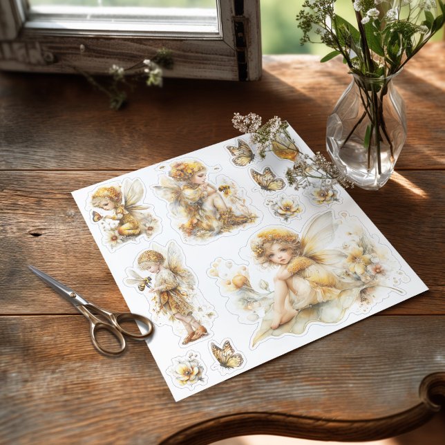 Sticker Golden Honey Fairy World – 2b The Awakening (Sticker on the table ready to be used

)